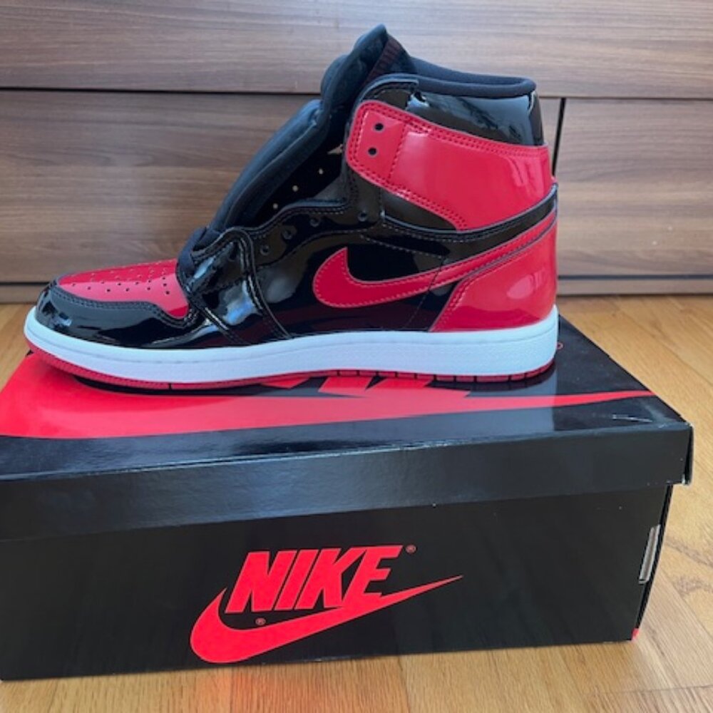 Brand New Air Jordan 1 Retro High OG Patent Bred